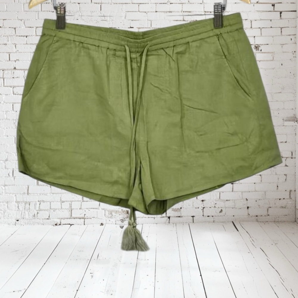 Andie Linen Shorts NWT White, Ivy, Sunset Resort Style Medium & Large - Picture 4 of 7